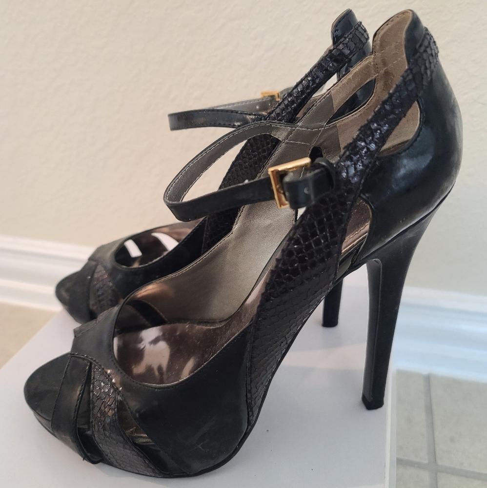 Black Open Toe Stilleos By Guess - image 2